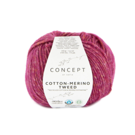Katia Concept - Cotton-Merino Tweed 512 Fuchsia