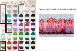 Cal 2015 Flamingo pakket (15 bollen Linen-Soft)