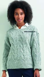 ROWAN Felted Tweed Trui Alabaster