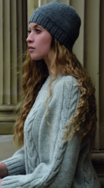 ROWAN Alpaca Soft DK Trui Greige en Muts Fog