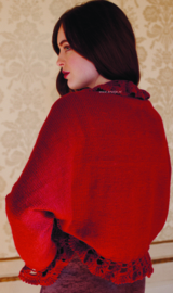 Zondag 23-09-2018 Rowan Alpaca Soft DK kort vestje Carnelian