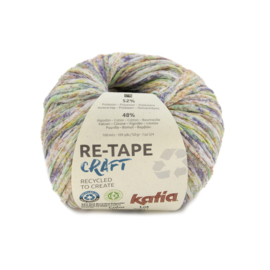 Katia Re-Tape Craft 301 Lila - Groen - Geel - Wit