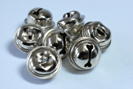 Metalen belletjes - Zilver kleurig 13mm