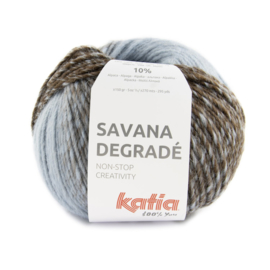 Katia Savana Degrade 105 Blauw - Hemelsblauw - Bruin