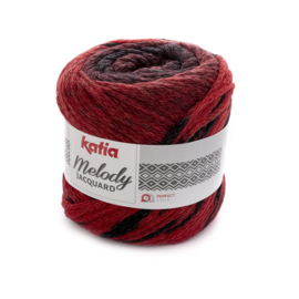 Katia Melody Jaquard - 254 Rood - Zwart