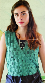 ROWAN Creative Linen Wikkelvest Kalya