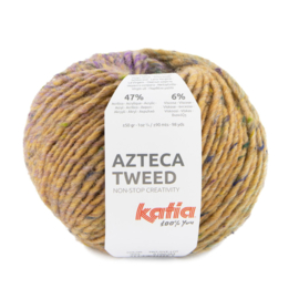 Katia Azteca Tweed 303 Lila - Turquoise - Licht Oranje