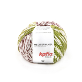 Katia Mediterranea 301 Pistache - Bordeauxpaars - Oranje