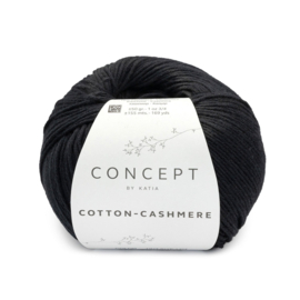 Katia Cotton Cashmere - 89 Zwart