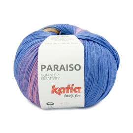 Katia Paraiso - 206 Blauw - Geel - Oranje - Mauvé