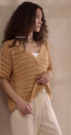 ROWAN Handknit Cotton gehaakte Trui Trellis