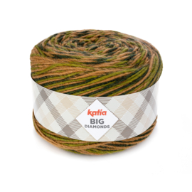 Katia Big Diamonds - 602 Groen-Beige-Mosgroen