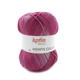 Katia Menfis Color - 118 Oranje - Fuchsia - Bleekrood
