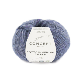 Katia Concept - Cotton-Merino Tweed 508 Blauw
