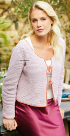 ROWAN Summerlite 4Ply gehaakt vest Peach