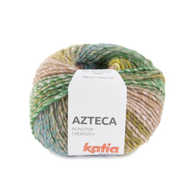 Katia Azteca 7888 Kauwgom Roze - Blauw - Mosterd Geel