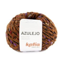 Katia Azulejo 406 Roodbruin-Parelmoer-lichtviolet-Rood