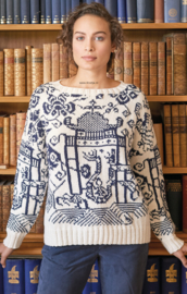ROWAN Handknit Cotton Trui Wedgewood