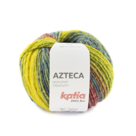 Katia Azteca 7884 Turquoise - Geel - Blauwgroen