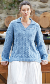 ROWAN Handknit Cotton Trui Elderberry