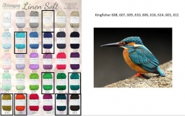 Cal 2015 Kingfisher pakket (15 bollen Linen-Soft)
