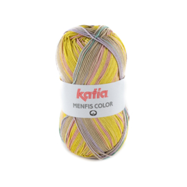 Katia Menfis Color - 109 Pistache-Bleekrood-Lila-Turquoise