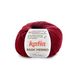 Katia Basic Merino - 23 Donker Wijnrood