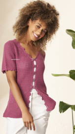 ROWAN Summerlite 4ply gehaakte Vest Leonie 2