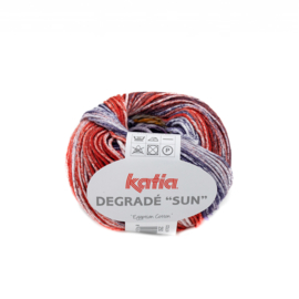 Katia Degrade Sun - 250 Parelmoer - Lichtviolet - Rood