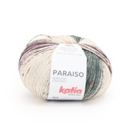 Katia Paraiso - 51 Ecru - Oranje - Bruin - Groenblauw - Parelachtig Paars