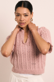 ROWAN Alpaca Haze en Cotton DK Trui Saffi