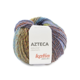 Katia Azteca 7882 Robijnrood - Loofgroen - Blauwlila