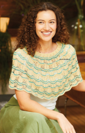 ROWAN Summerlite DK en Kidsilk Haze Poncho Jackfruit