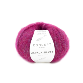 Katia Concept - Alpaca Silver - 271 Robijnrood - Zilver