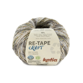 Katia Re-Tape Craft 303 Blauw - Bruin - Wit