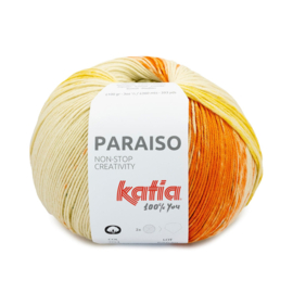Katia Paraiso - 204 Beige - Blauw - Smaragd Groen - Oranje