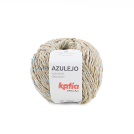 Katia Azulejo 301 - Beige - Blauw - Geelgroen