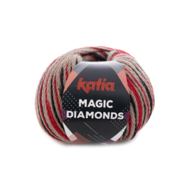 Katia - Magic Diamonds 58 Rood - Beige - Zwart