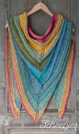 Shawl of Secret pakket (groen-blauw-geel)