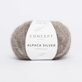 Katia Concept - Alpaca Silver - 257 Bruin - Zilver