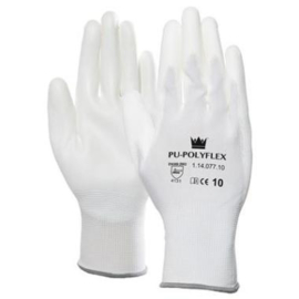 M-Safe 11407709 PU-Polyflex Werkhandschoen Wit Maat 09