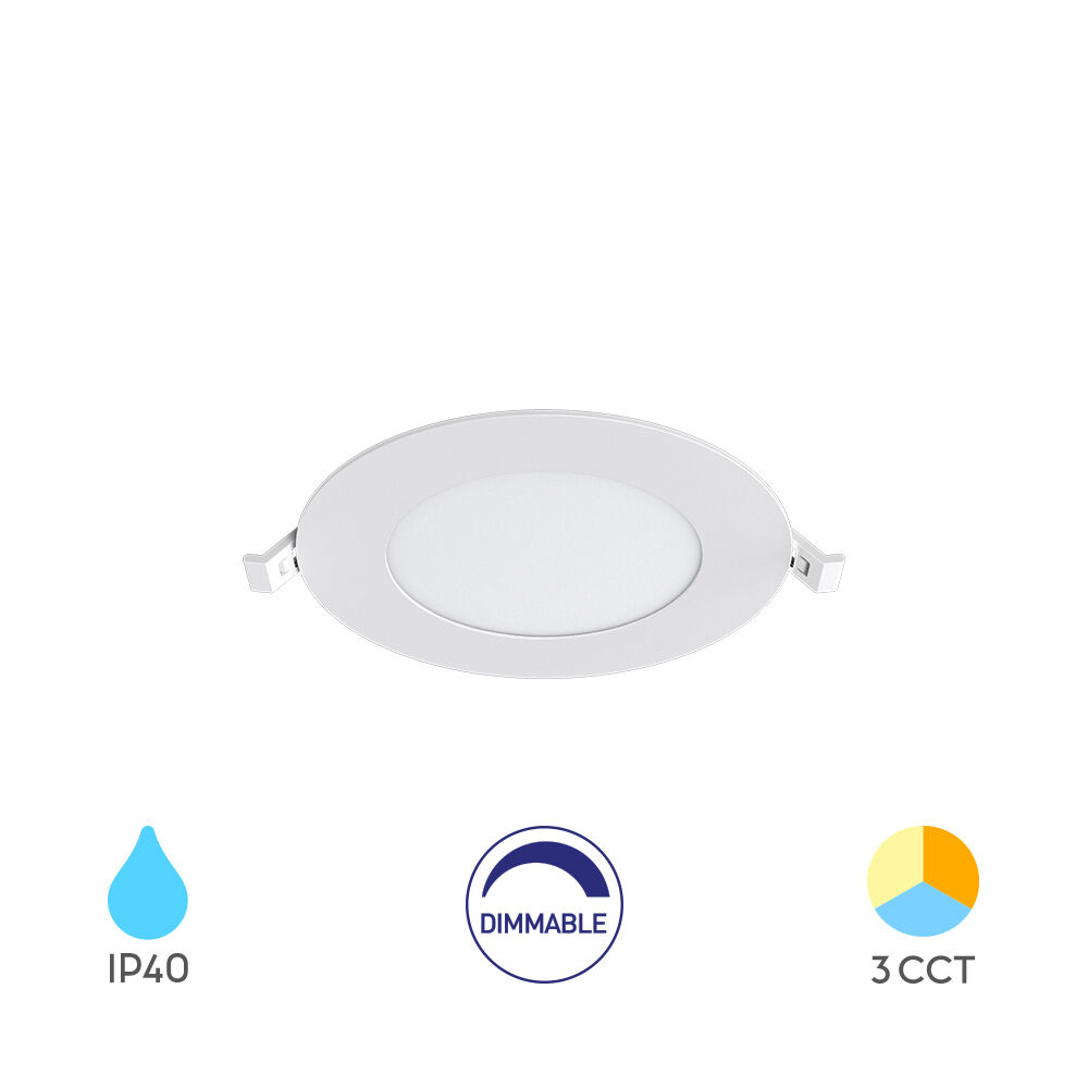 Braytron SMD CRP 6W RND DIM 4INC White 3IN1 LED Panel