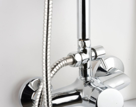 Best Design Rains Opbouw Regendoucheset Rond Chroom 4004020