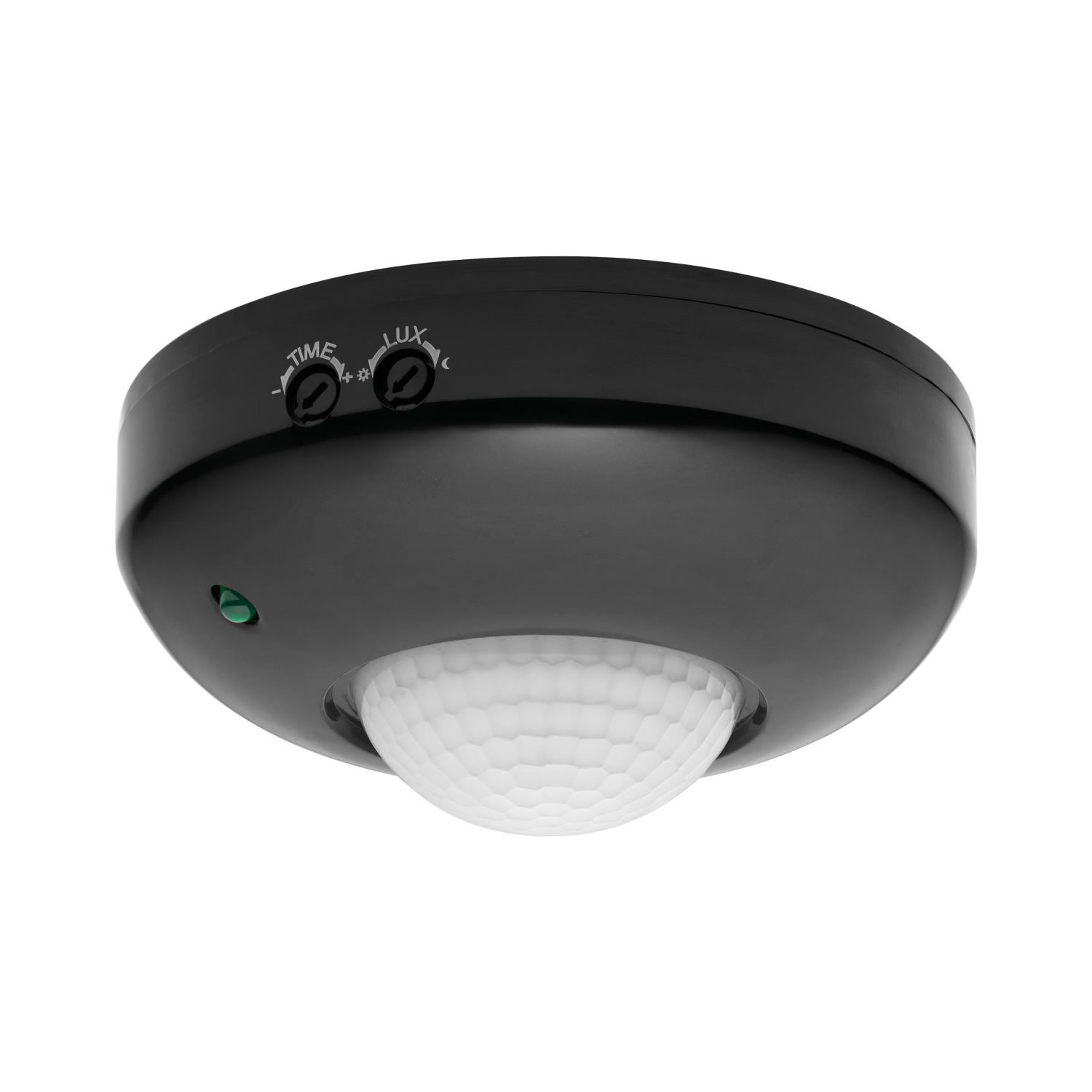 ORNO PIR motion sensor 360° rated load 1200W; IP20 Black