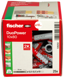 Fischer DuoPower Plug 10x80 (25x) 538252