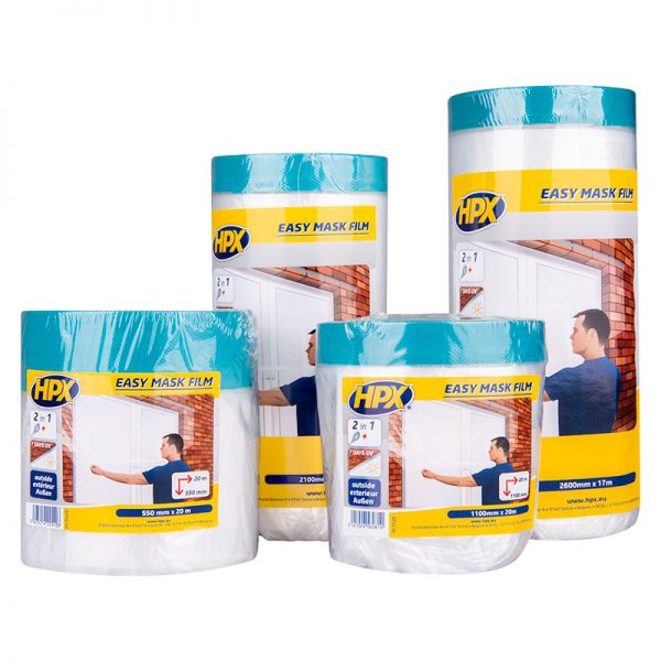 HPX Easy mask film cloth tape - 2600mm x 17m PC2617