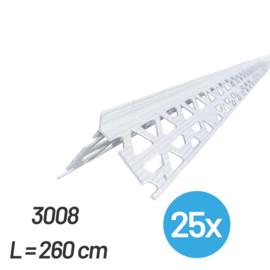 RS PVC 3008-260 Bundel Hoekbeschermer PVC 8 mm. (25x)