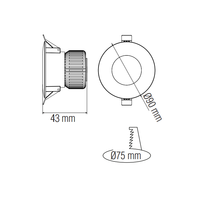 Horoz VANESSA-5 5W White 6400K Downlight