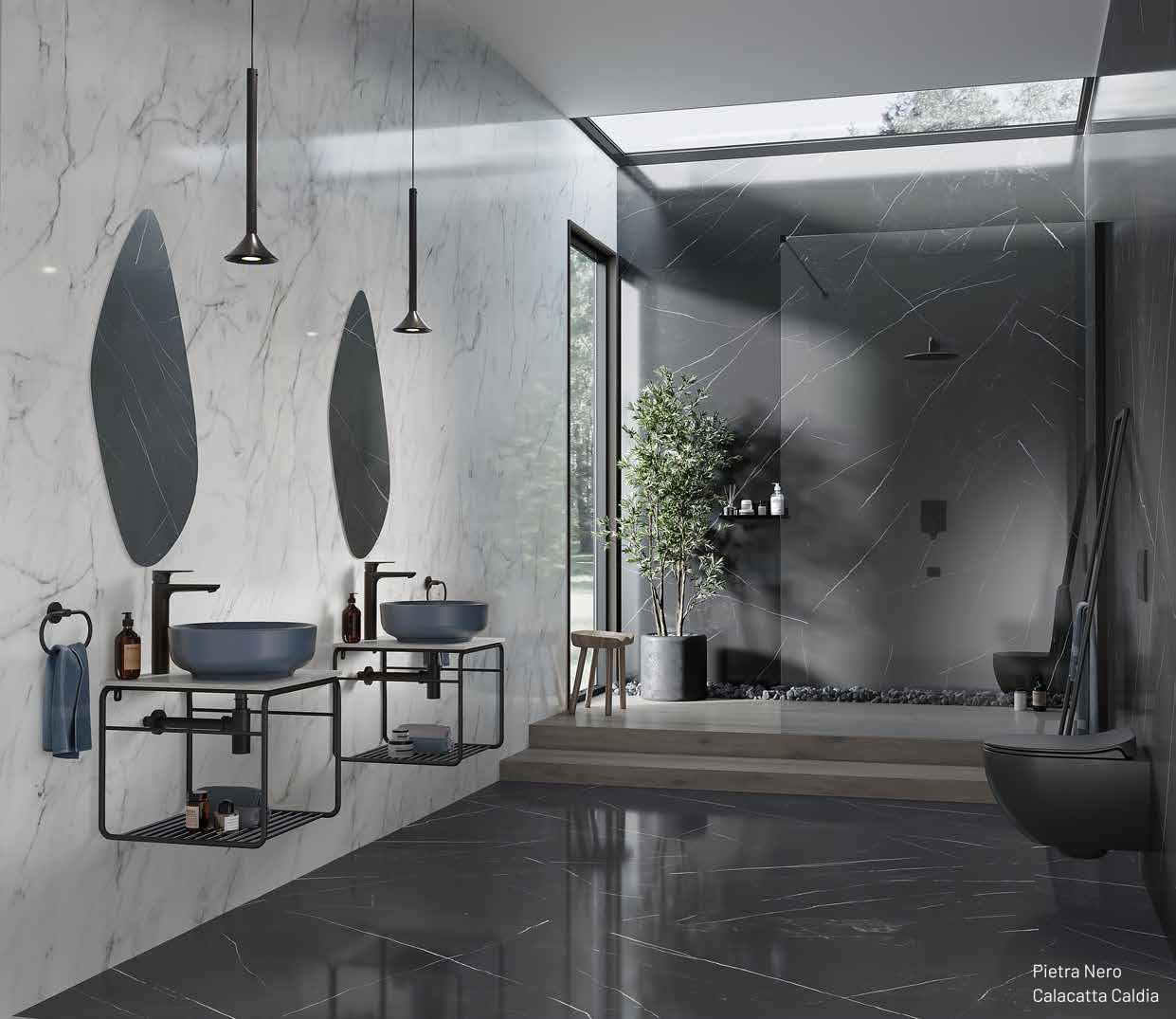 Kale Slab PIETRA NERO Polished 120x280cm 6mm