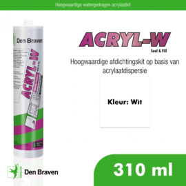 Zwaluw Acryl-W 310 ml. Wit 30880012